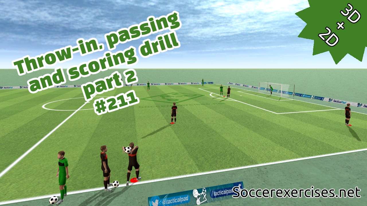 #211 Throw-in, passing and scoring drill – part 2