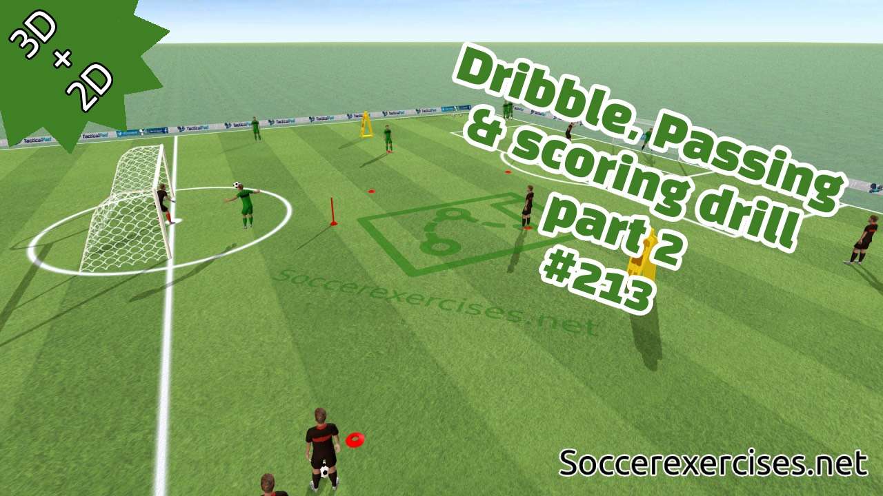 #123 Dribble, passing and scoring drill – part 2