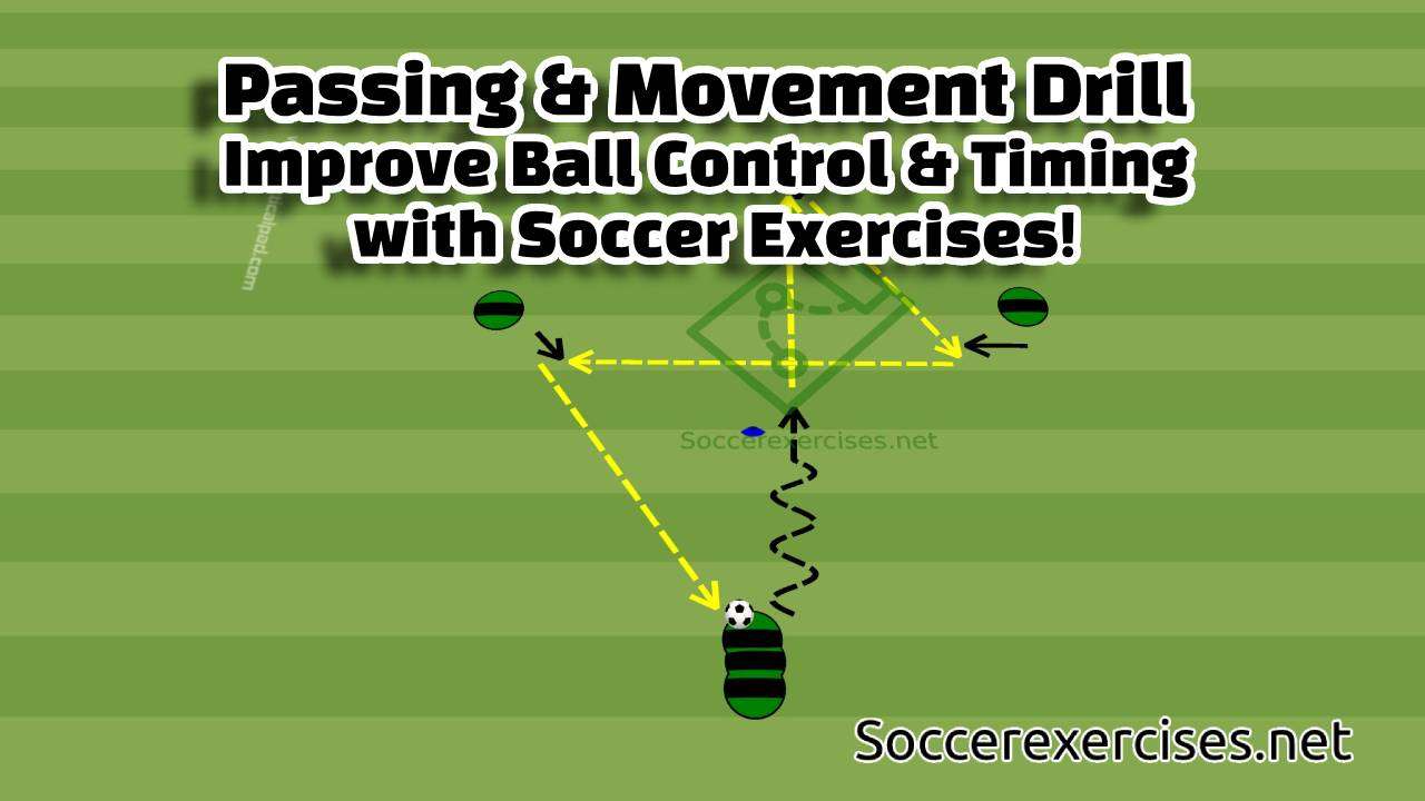 #358 Passing & Movement Drill | Improve Ball Control & Timing with Soccer Exercises