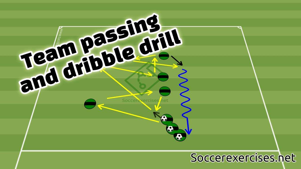 #368 Team Passing and Dribble Drill | Soccer Exercises